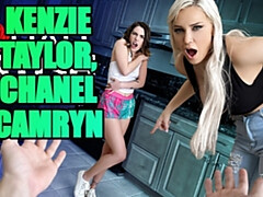 Grosser schwanz, Grosse titten, Blondine, Tochter, Frau frau mann, Hd, Mutti, Taboo
