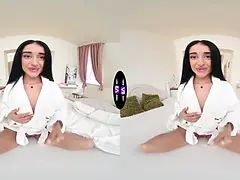 Braunhaarige, Frau, Masturbation, Pov, Muschi, Solo, Titten, Nass