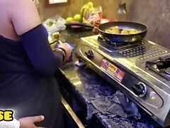 素人, デカパイ, 浮気者, 自家製, キッチン, オマンコ, ラフ, 締まりの良い