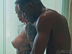 カップル, 顔射, ジム, Hd, 異人種間, マッサージ, 淫乱熟女, スポーツ