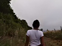 Amateur, Asiático, Verga grande, Mamada, Pajear, Al aire libre, Adolescente, Tailandés