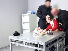 Attrapée, Hard, Homme homme femme, Pigtail, Police, Rugueux, Plan cul à trois, Uniforme