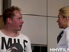 Grote mammen, Sperma shot, Erotisch, Sperma in gezicht, Duits, Hardcore, Ondergoed, Uniformpje