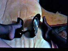 Leie, Grosser schwanz, Crossdresser, Absätze, Lingerie, Masturbation, Strumpfhose, Schlampe