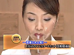 Viele männer bespritzen eine frau, Japanische massage