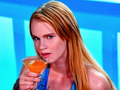 Badpak, Zwart, Pijpbeurt, Handbeurt, Interraciaal, Natuurlijke tieten, Tatoeage, Tiener