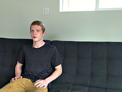 Enthousiasteling, Grote lul, Blond, Homo, Masturbatie, Roodharige vrouw, Geschoren, Alleen