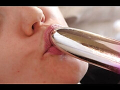 Leie, Arsch, Schlafzimmer, Braunhaarige, Dildo, Solo, Jungendliche (18+), Titten