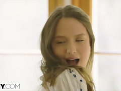 18, アナル, 舐める尻, フェラチオ, 茶髪の, なめる, オマンコ, 馬乗り
