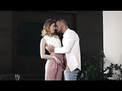 Stunning hottie with small tits Casey jumps on a huge dick