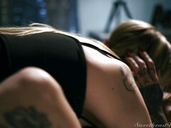 69, お尻, ブロンド, 茶髪の, レズビアン, なめる, オナニー, オマンコ