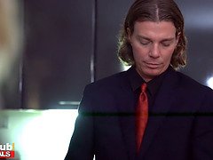 デカパイ, ブロンド, フェラチオ, 手コキする, 自然山雀, ハメ撮り, シャワー, ガリガリ