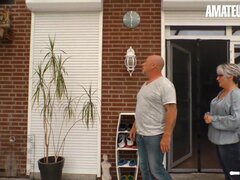 Belle grosse femme bgf, En gros plan de très près, Couple, Allemand, Hard, Fait maison, Mature, Chatte