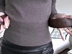 Belt Fitting in the Living Room, Part 2, Lady Victoria Valente