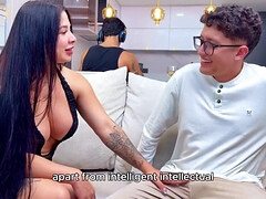 Silvana Lee  Nerd Boy With A Big Cock Fucks His Best Friend's Big Breasted Latina MILF Stepmom! - Latina