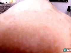 Oiled up curvy brunette Stephanie michelle enjoys full body massage