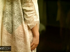 Gros seins, Sucer une bite, Brunette brune, Jeux, Hard, Époux mari, Léchez, Chevaucher