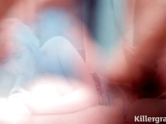 Chica, Verga grande, Tetas grandes, Mamada, Doble penetracion, Tetas naturales, Al aire libre, Tetas