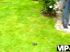 美人, ブロンド, チェコ, アウトドア, オマンコ, 剃毛, オッパイの, 妻