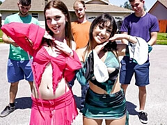 18, デカ尻, デカチン, フェラチオ, バック, 自然山雀, ティーン, オッパイの