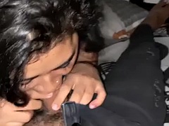 Amateur, Sucer une bite, Éjaculation interne, Mignonne, Hard, Fille latino, Pov, Étudiant