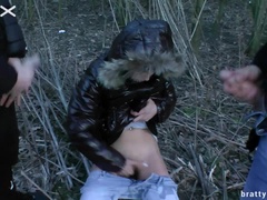 黒人, フェラチオ, イく瞬間, チン, 指いじり, アウトドア, オマンコ, 剃毛