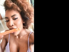 Incredible ebony horny pornstar sex emotional story