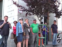 Tetas grandes, Al aire libre, Público, Tetas