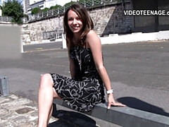 18, 素人, 面接, フランス人, Hd, 下着, ヌード, 公共