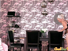 Anal, Noire, Gorge profonde, Queue, Interracial, Mature, Maman, Uniforme