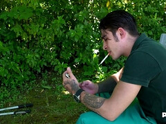 Rondborstig, Mollig, Hd, Italiaans, Moeder die ik wil neuken, Nylonstof, Buiten, Tieten likken