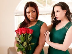 Cunnilingus, Gorda, Culo grande, Negro, Mamada, Vestido, Interracial, Perforación