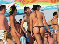 Playa, Europeo, Hd, Pezones, Al aire libre, Público, Adolescente, Voyeur