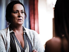 Arsch, Blasen, Braunhaarige, Hundestellung, Frau frau mann, Jungendliche (18+), Flotter dreier, Titten