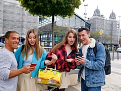 18, ベッドルーム, デカ尻, デカチン, バック, 女 人男 人, 自然山雀, ティーン