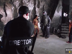 Gros seins, Noire, Sucer une bite, Faciale, Léchez, Pov, Chatte, Réalité