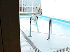 Blond, Pijpbeurt, Hondjeshouding, Harig, Tiener, Tieten likken