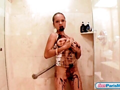 18, 茶髪の, フェティッシュ, 食べ物, 小柄, シャワー, 一人, ティーン