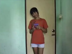 nasty skinny asian whore sucks dude off & gets fucked