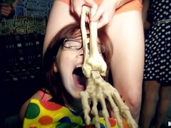 Cul, Gros cul, Grosse bite, Gros seins, Brunette brune, Groupe, Hard, Fête