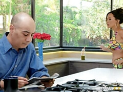 Stel, Lul, Europees, Masturbatie, Olie, Kut duiken, String, Vrouw