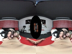 Grosser arsch, Grosse titten, Blondine, Verrückt, Hd, Lingerie, Pov, Flotter dreier