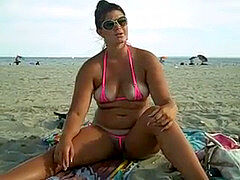 Пляж, Бикини, На публике, Киски