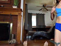 素人, デカチン, ブロンド, 下着, ハメ撮り, 馬乗り, ティーン