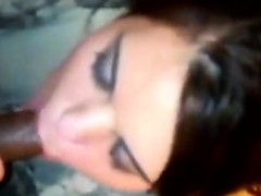 Enthousiasteling, Pijpbeurt, Bruinharig, Interraciaal, Gezichtspunt