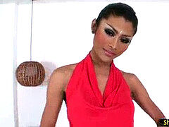 Corridas, Pajearse, Bragas, Transexual, Medias largas, Tatuaje, Adolescente, Tailandés