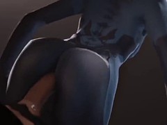 round ass cortana getting pussy hammered well