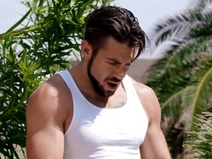 デカチン, デカパイ, ビキニ, フェラチオ, 巨乳な, ヒール, シーメール, 濡れ