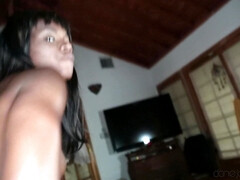 お尻, フェラチオ, 黒人, 異人種間, ハメ撮り, オマンコ, ティーン, オッパイの