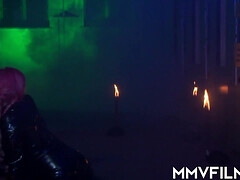 MMVFILMS - Fine lezzie cougars frolicking their cootchies in gang (Mia De Berg, Jiggly Amira)